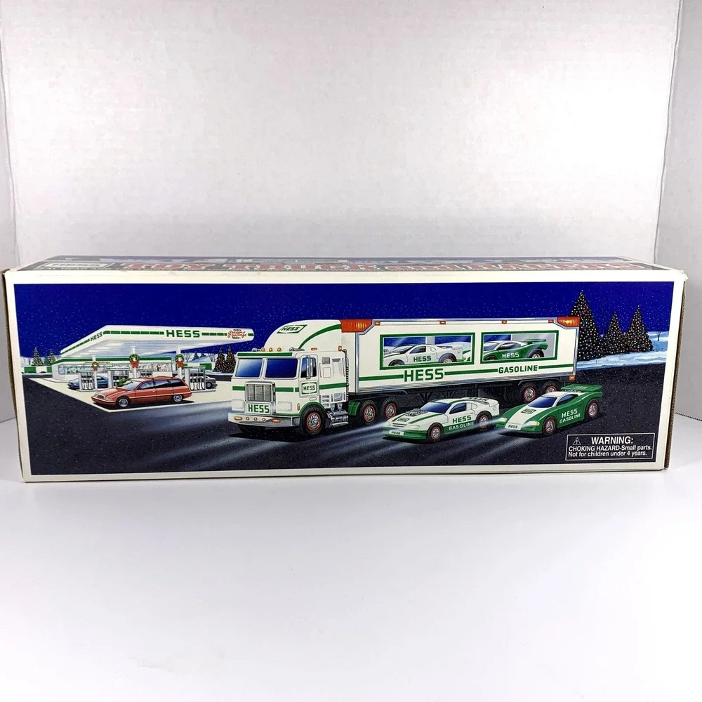 RARE Vintage 1997 HESS Toy Truck and Racers -‎ NEW In Original Box